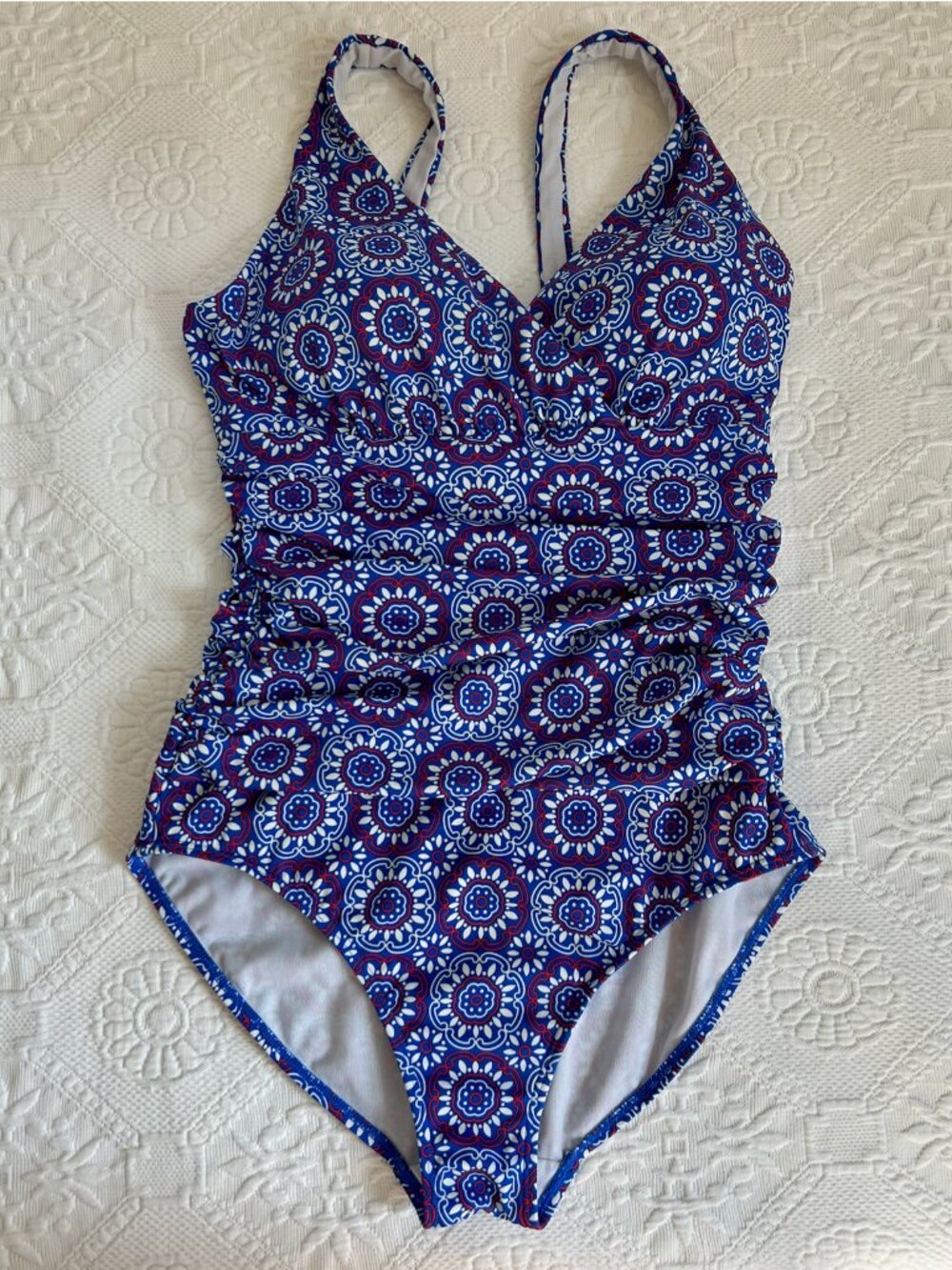 Boden mosaic one-piece swimsuit: size US 10 L